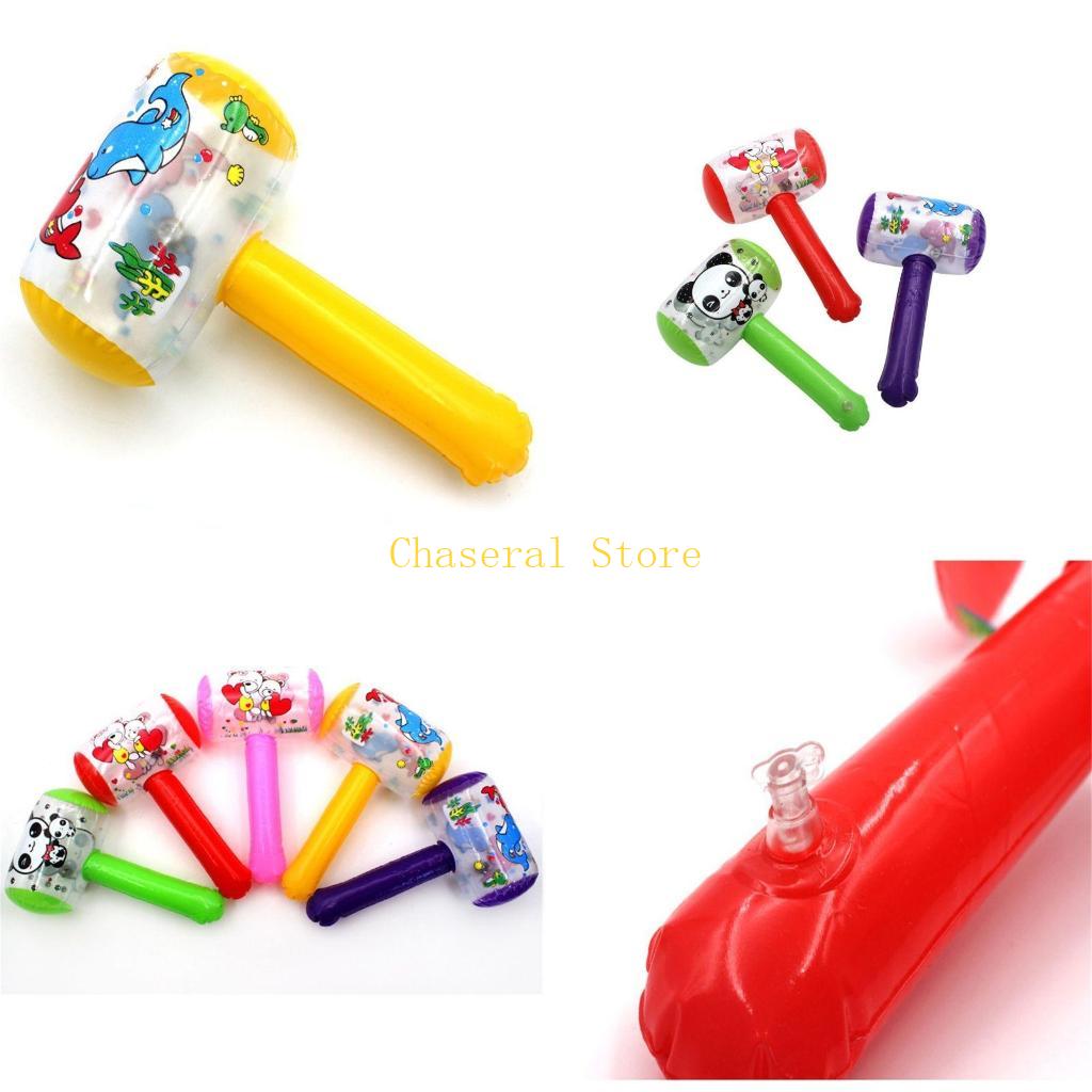 E7Ce Inflatable Air Hammer Toy With Ring Infant 2-In-1 Music Toy Random Color