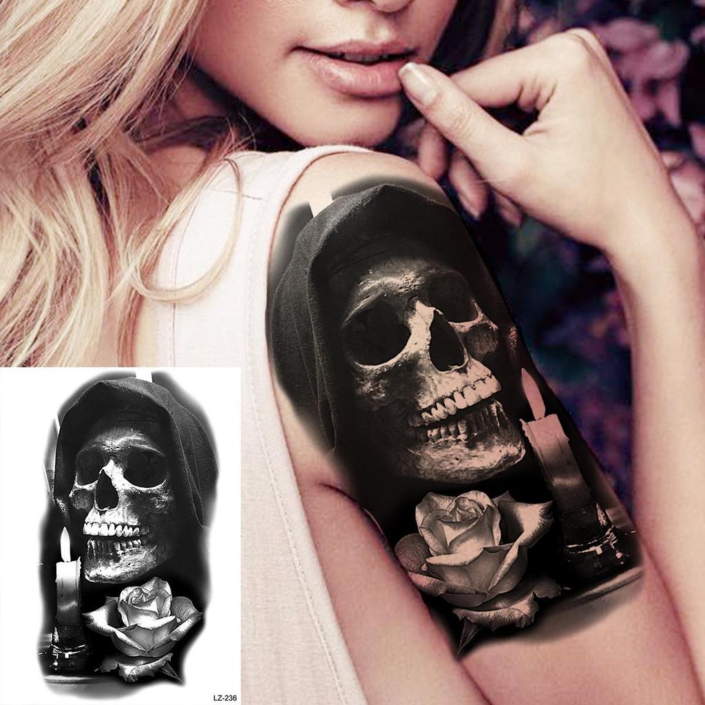 Realistic Long-lasting Animal Head Temporary Tattoo Stickers