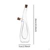 Oil and Vinegar Dispenser ,Glass Bottle, Cruet Bottle,2 In 1 for Kitchen Cooking