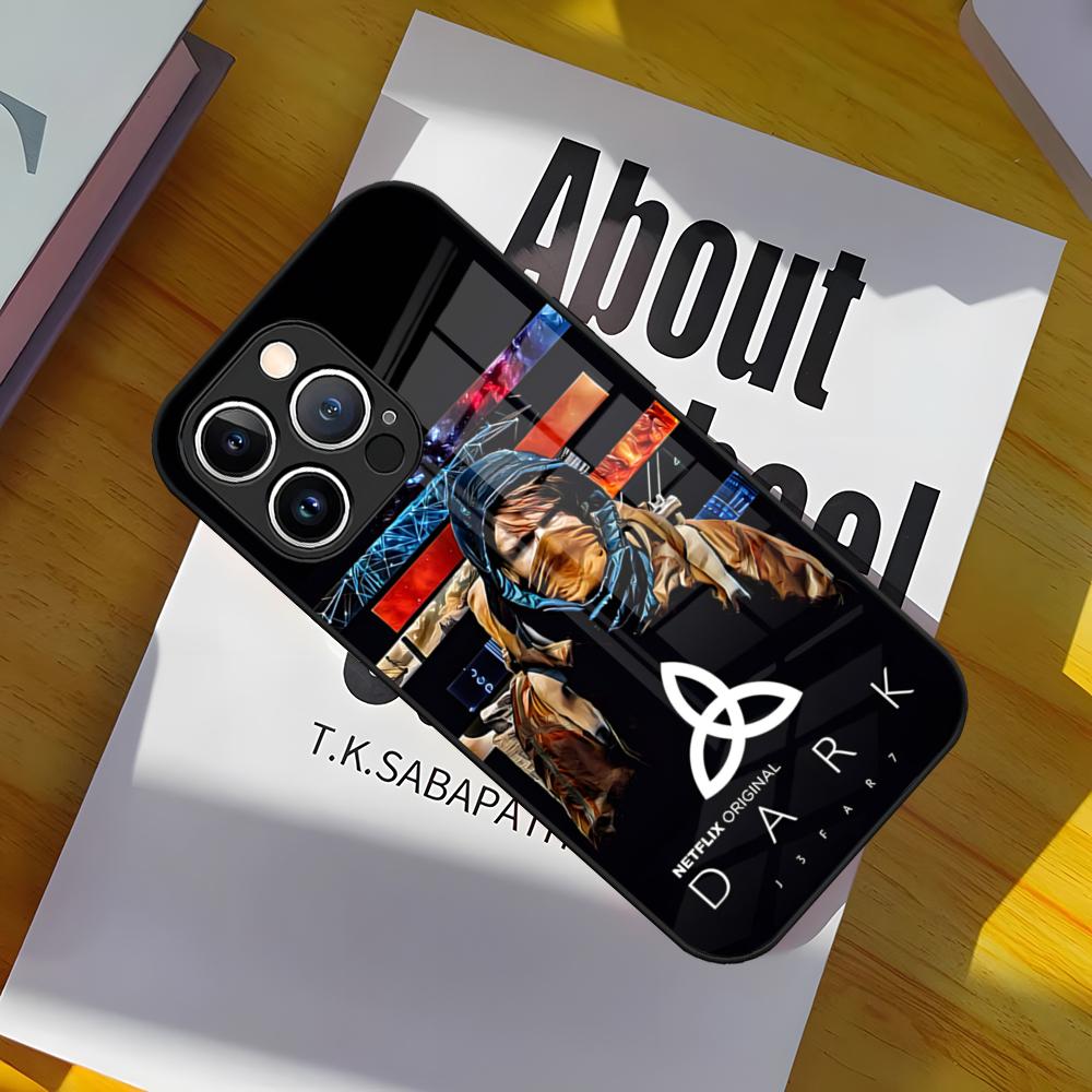 Cool D_Dark TV Series Phone Case Glass Cover For IPhone 17 15 Pro Max 14 Pro 16 12 11 13 Mini X XR XS 8 7 Plus SE