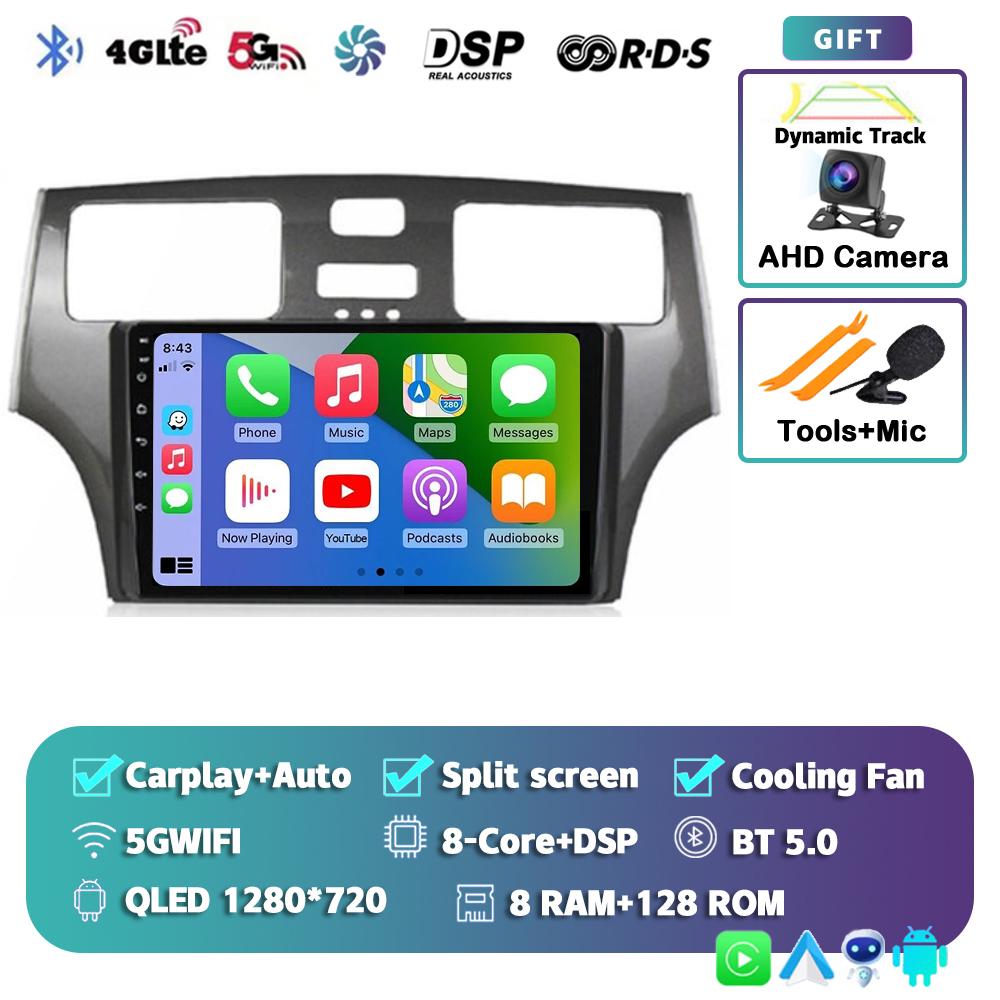 Radio samochodowe Android 14 Carplay Auto dla Lexus ES300 ES330 XV30 ES250 2001 2002 2003 2004 2005 2006 Odtwarzacz multimedialny Stereo 4G DSP
