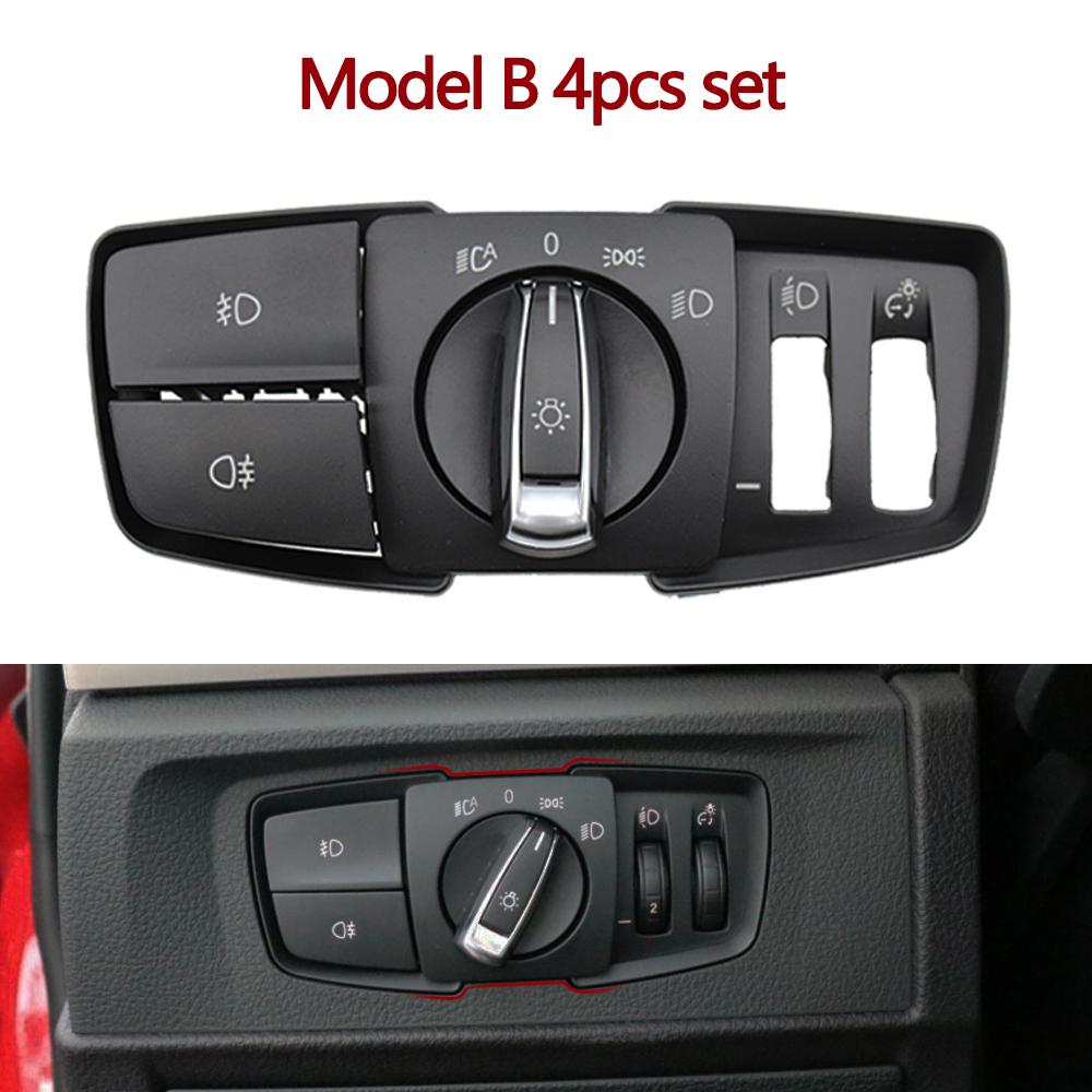 Head Lamp Rotary Headlight Switch Foglight Button Cover For BMW 1 2 3 4 X1 X2 Series F21 F46 F30 F31 F34 F35 F48 F39 61319265300