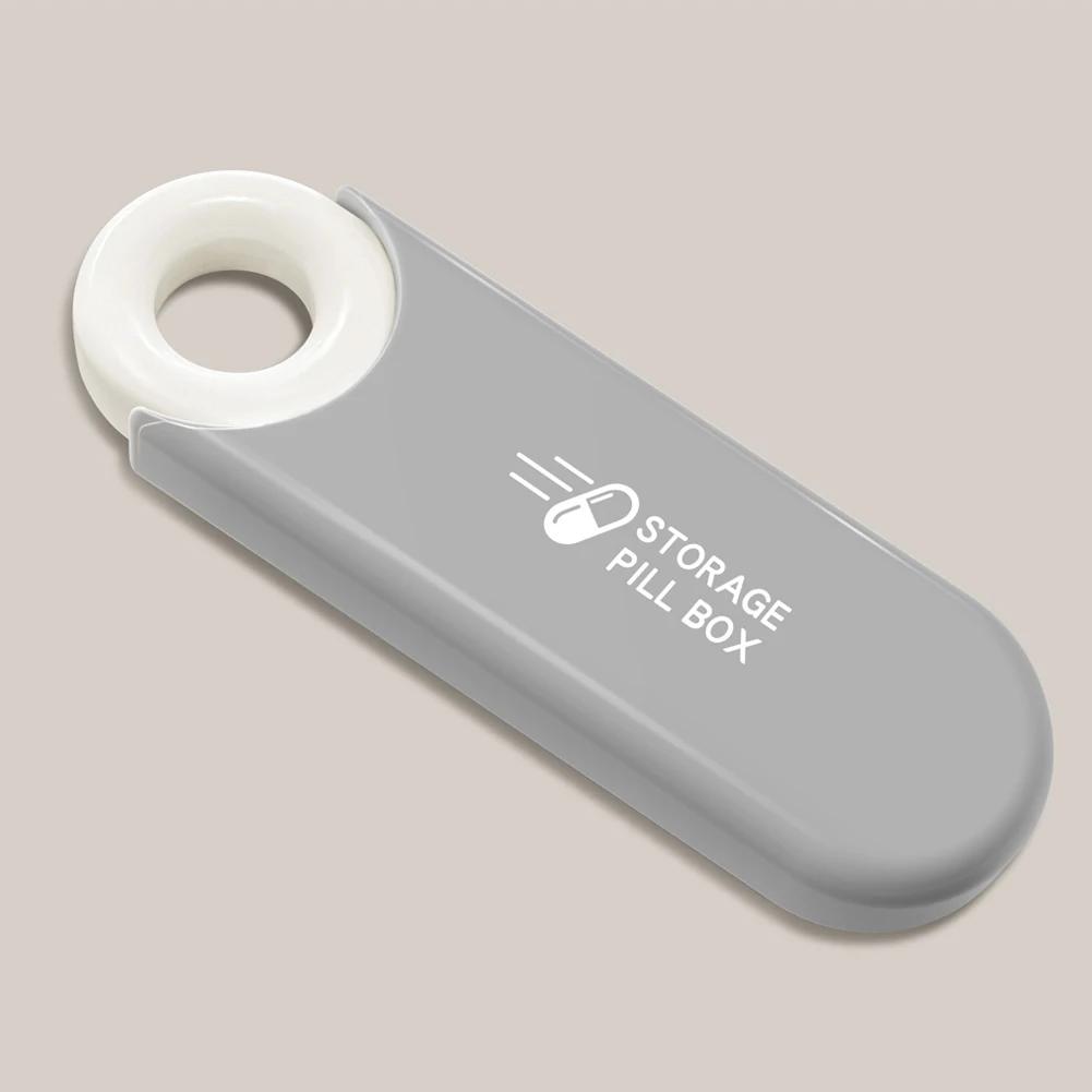

Ежедневный органайзер для лекарств, портативный, аккуратный и аккуратный дозатор для таблеток, аптечка, прочный, прочный карманный ящик для таблеток серый