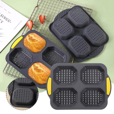 Teglia per panini hamburger Vent Design con 4 cavità, facile da pulire, per dolci da forno
