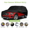 210T Waterproof SUV Car Cover Fit For Mercedes-Benz GLB 2019-2022 All Weather With Zipper Door Snow Rain Dust Hail Protection