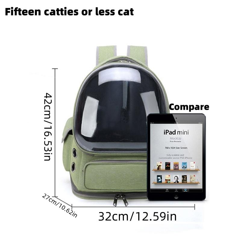 Pet Cat Carrier Bag Outdoor Travel Backpack for Cats Small Dogs Breathable Cat Carrying Bag Pet Supplies Transparent