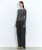 INSILENCE WOMEN Wide Chino Pants Charcoal