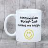 Norwegian Forest - Cat Mug, Cheerful Mug for a Dog Lover, Personalized Gift from the Art-Dog Brand