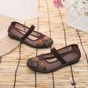 Cloth Shoes Chinese Style Embroidered Cloth Shoes Women Soft Bottom Mesh Breathable Ladies Casual Shoes Sandals Zapatos De Mujer