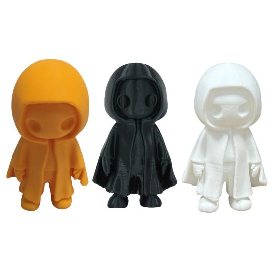 Halloween Black Robe Ghost Statue 3D Printed Hooded Cloak Ghost Figurine Sculpture Home Office Party Desktop Decoration Ornament