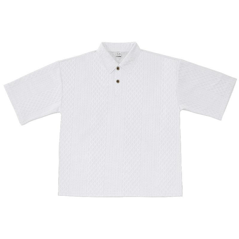 Men's Casual Trousers with Lapel Collar Heavyweight Jacquard Knit Top Plus Size Suit