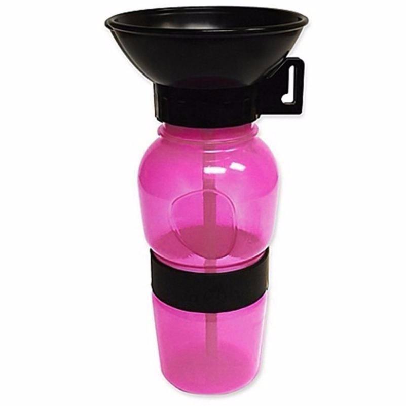 

Supplies Pet Portable Plastic Travel Bottle Drinker Water Dispenser For Dog Pet розовый