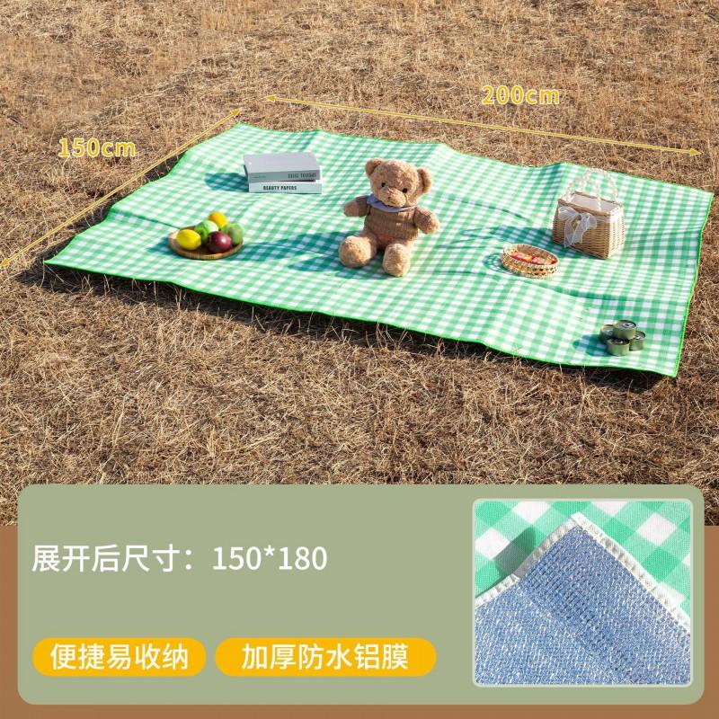 Heavy Duty Aluminum Foil Picnic Blanket Waterproof Camping Mat Anti-Slip Outdoor Ground Cover 6-8 People