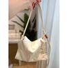 Stylish and Simple Soft Leather Tote Bag New Casual Portable Handbag Niche Oil Wax Leather Design Bag