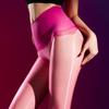 Women Oil Shiny Glossy Sockings Sexy 3D Ultra-Thin Stockings Silky Open Crotch Seamless Transparent Temptation Pantyhose