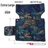 Portable Outdoor Folding Chair Fabric Replacement Backrest and Seat Cushion for Small Fishing Stool