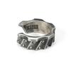 Adjustable Gear Ring Men Women Vintage Steampunk Style Plated Open Band Geometric Texture Finger