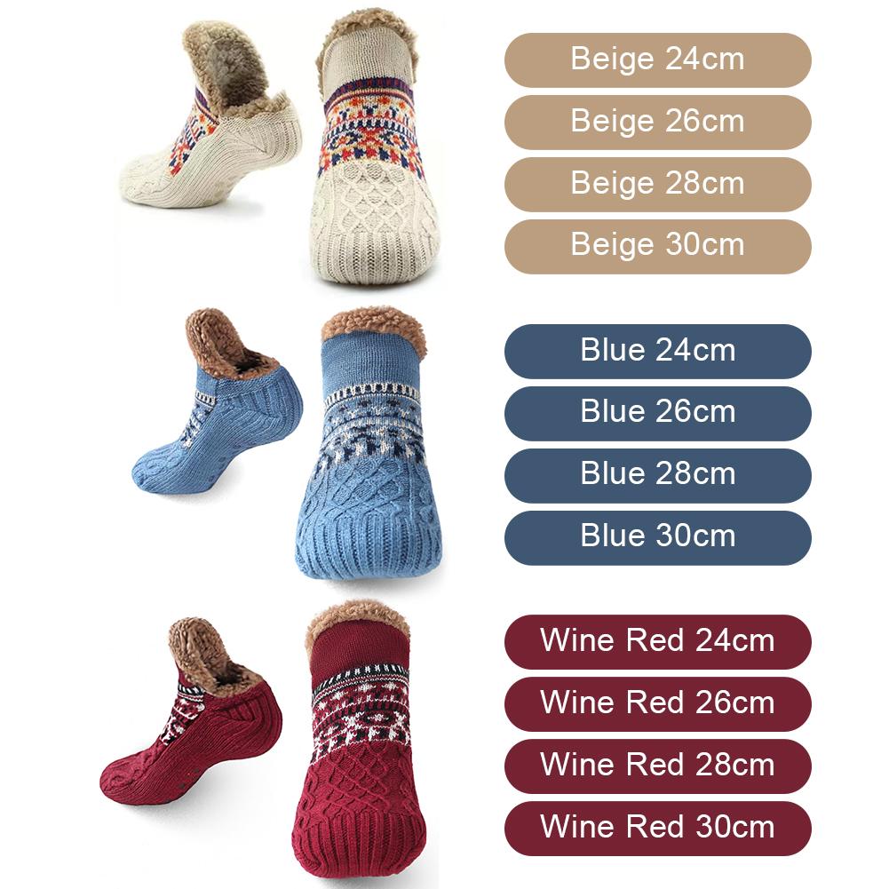 Winter Women Warm Men’s Socks Thickened Thermal Ski Non-slip Soccer Stockings Indoor Home Floor Slippers Sock for Christmas