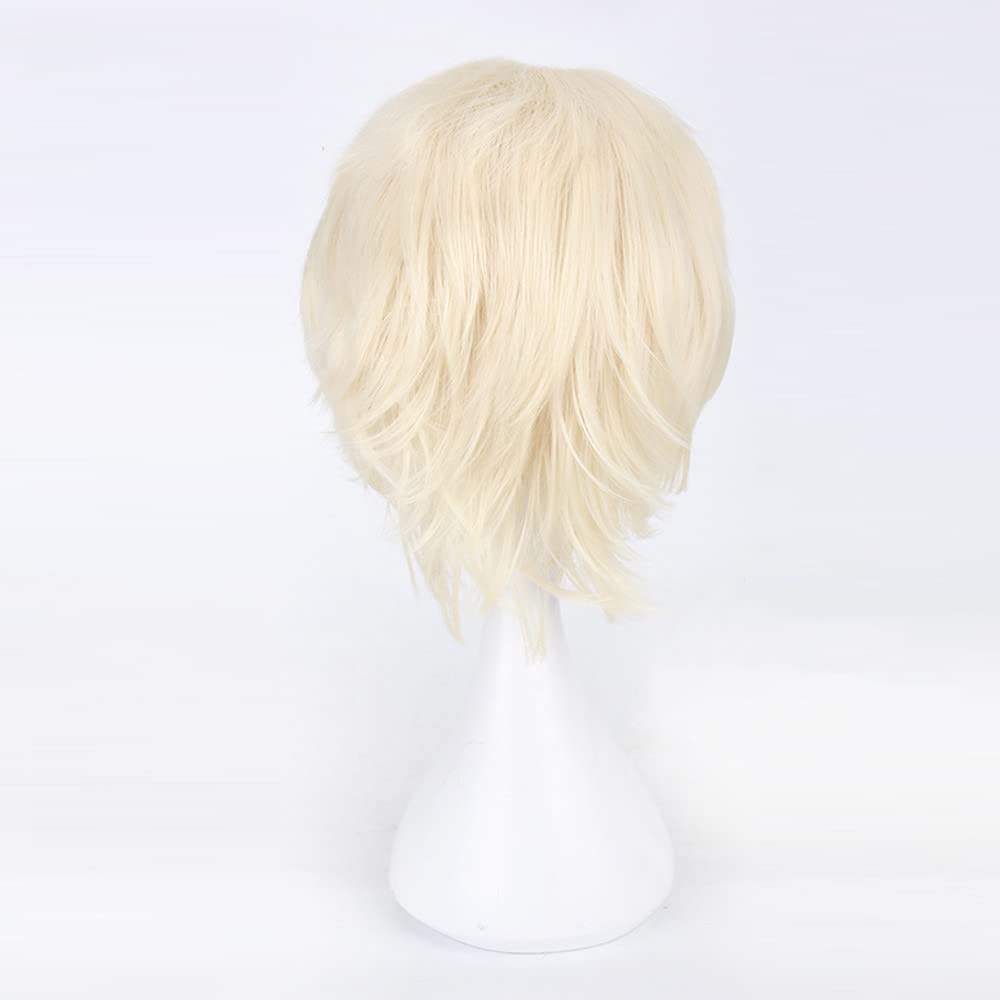 Eileen Nadýchaná Paruka Cosplay Béžová Paruka Unisex Vlákno Odolné vůči Teplotě Kostýmová Eventová Paruka se Síťkou Univerzální