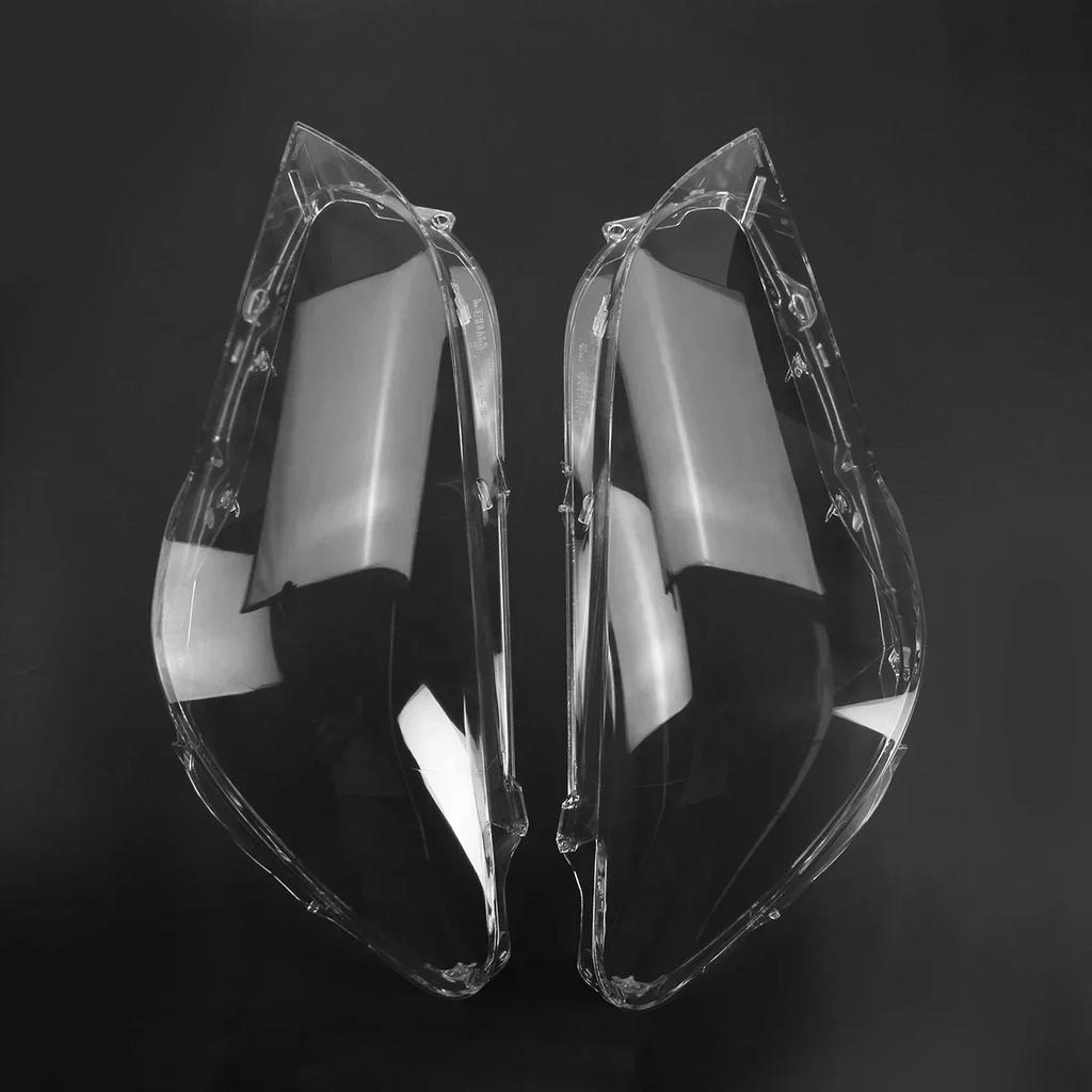 Pair Front Headlight Lens Cover For BMW F01 F02 740i 740Li 750i 750Li 760i 2009-2015 Clear Headlamp Shell Transparent Lampshade