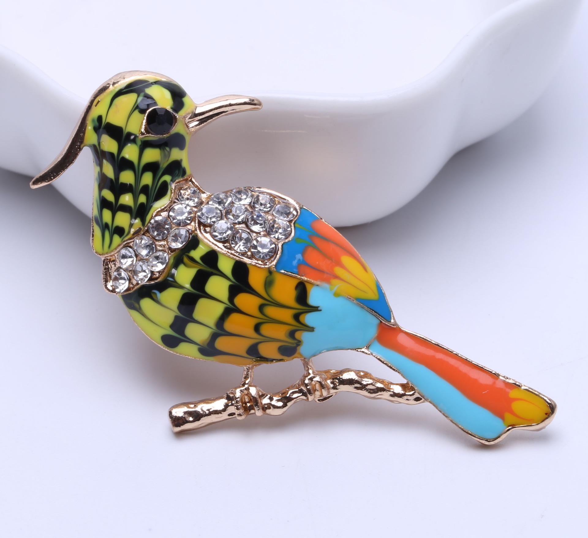 

Простая модная брошь с рисунком в виде капель масла, универсальный корсаж в виде животного и птицы