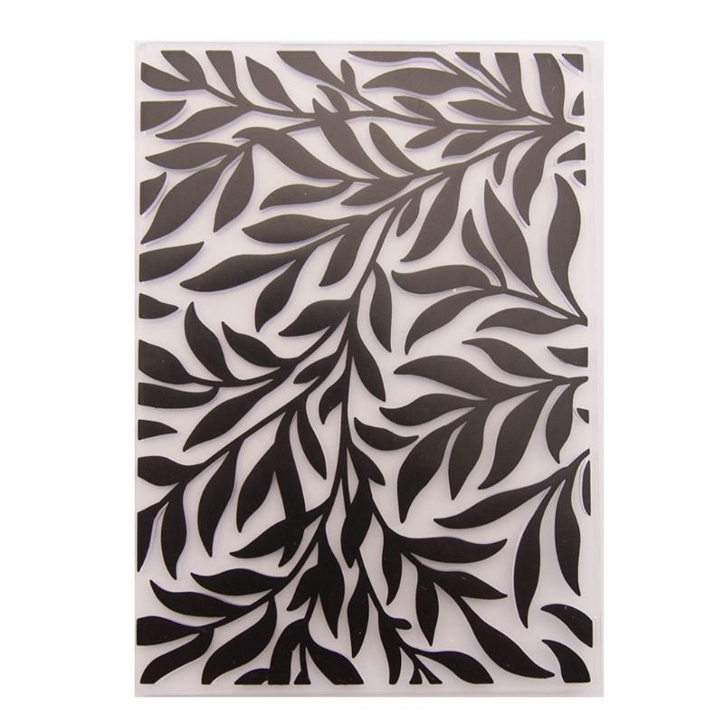 Leaf Plastic Embossing Folder Template DIY Scrapbook Photo Album Card Making Decoration Craft