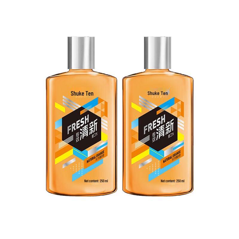Свежий апельсиновый ополаскиватель для рта Shuke, двойная упаковка