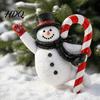 Christmas Courtyard Decor Garden Stake Santa Claus Snowman Nutcracker Trumpet Angel Yard Xmas Lawn Decorations