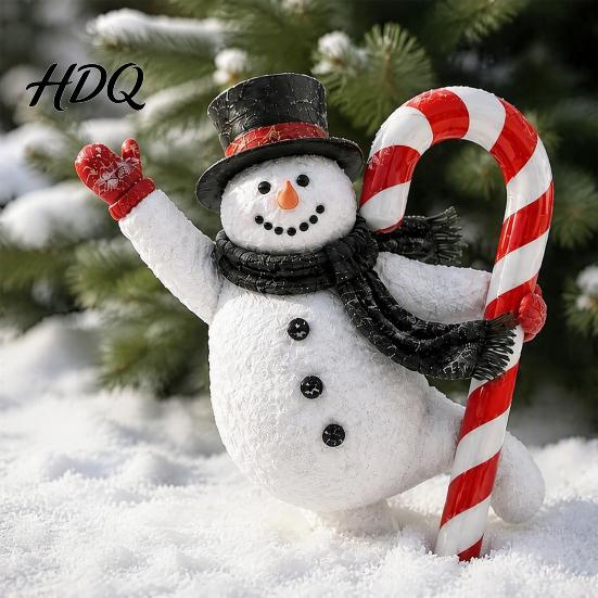 Christmas Courtyard Decor Garden Stake Santa Claus Snowman Nutcracker Trumpet Angel Yard Xmas Lawn Decorations