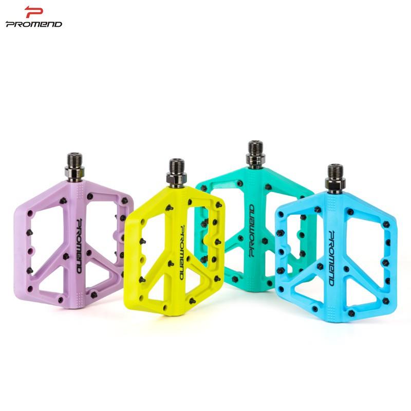 PD-M42 Mountain Bike Pedals With Nylon Body Steel Axle Large Non-Slip Platform Adult Cycling Trail Riding