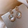 Trendige Klassische Opal Oval Tropfenohrringe Für Damen Herren Vintage Minimalistisch Strass Geometrisch Hohlkreis Ohrring Party Schmuck