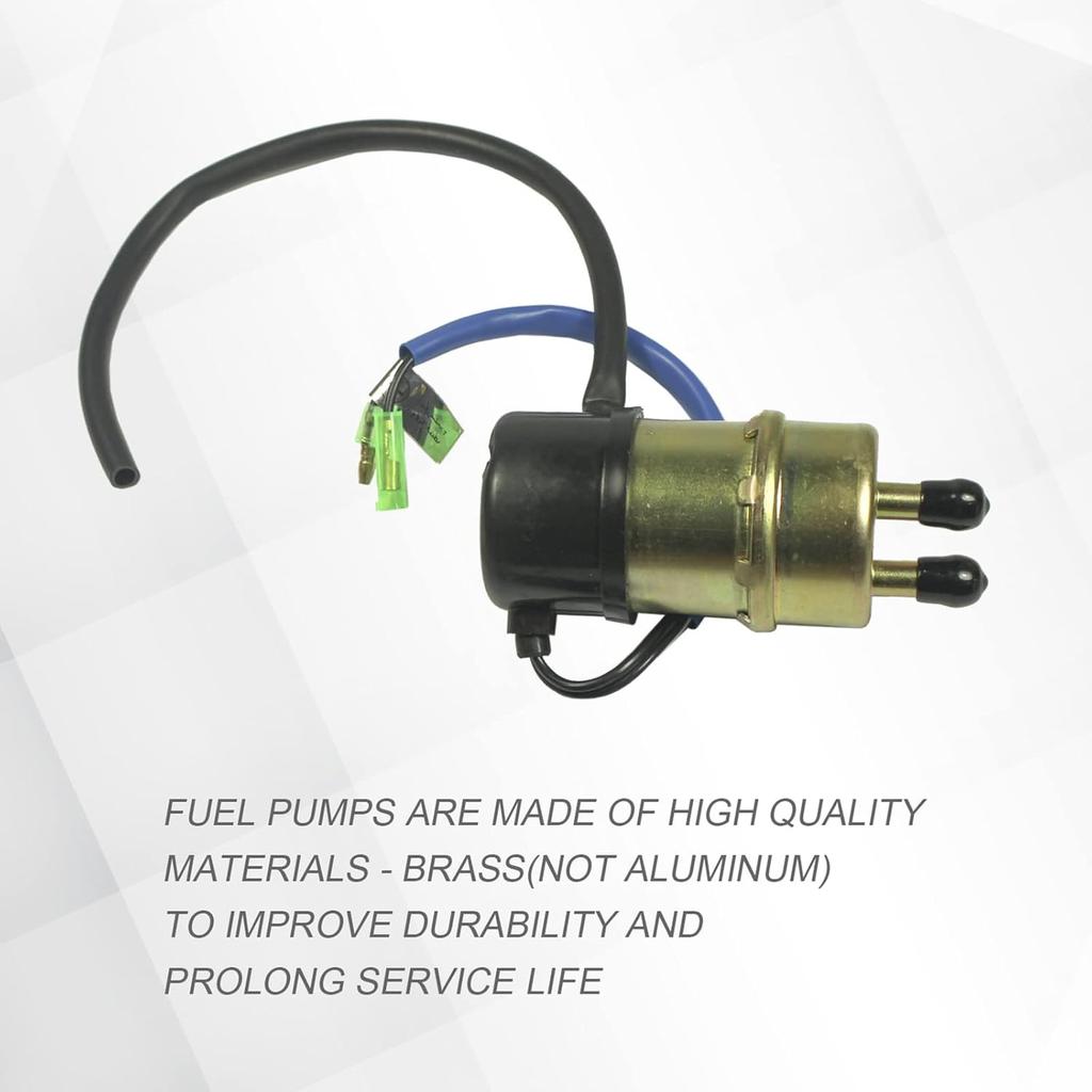 Electric Fuel Pump 12v (8mm In/Outlet) Compatible with Kawasaki Mule 3000 3010 3020 2520 2500 2510 1000 Repalce 49040-1055 KAF620 KF620