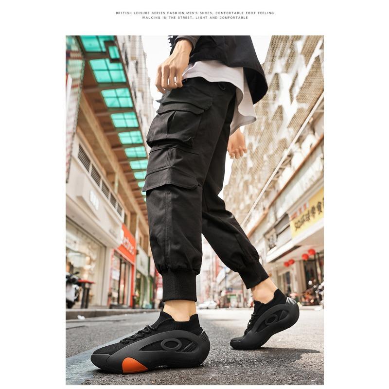 Men S Breathable Mesh Thick Sole Running Casual Sports Shoes