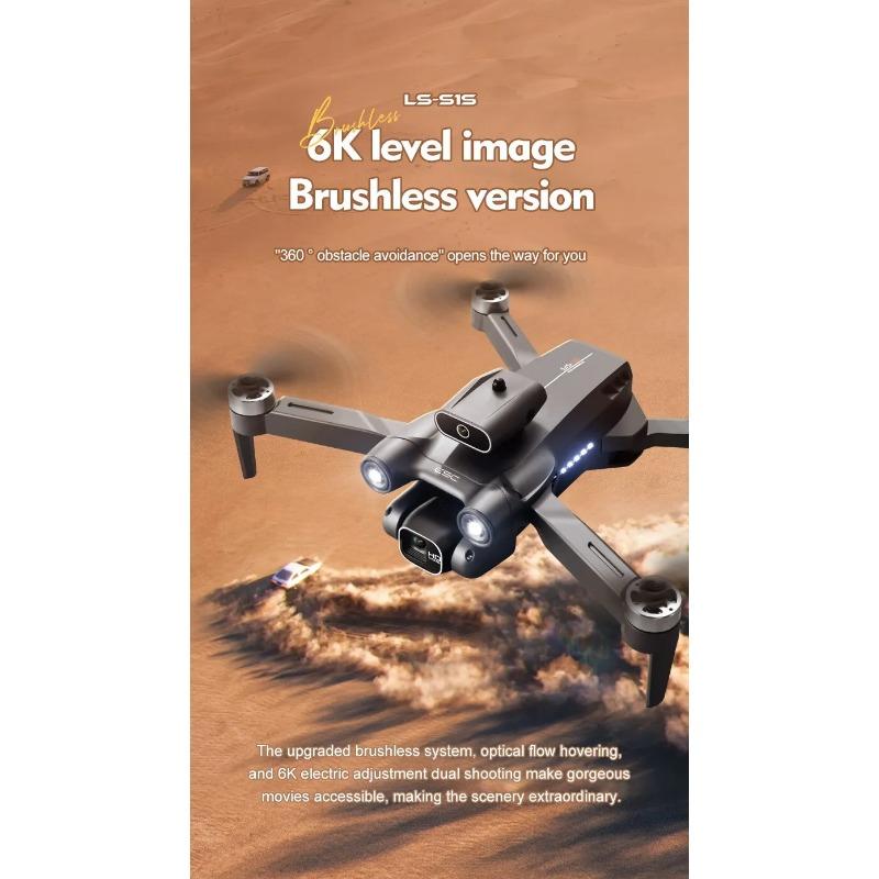 S1S Fırçasız İHA 4k Profesyonel 8K HD Kamera Engellerden Kaçınma Hava Fotoğrafçılığı Katlanabilir Quadcopter RC İHA