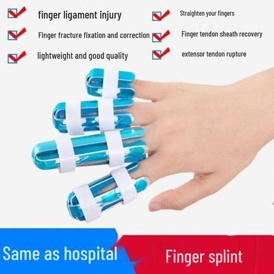 Aluminum Finger Support Splint: Joint Extension & Protector for Fractures and Dislocations.