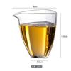 Japanese Style Transparent Glass Tea Cup Cha Hai Dispenser Fair Cup Tea Pitcher Heat Resistant Kung Fu Tea Set Accessories New