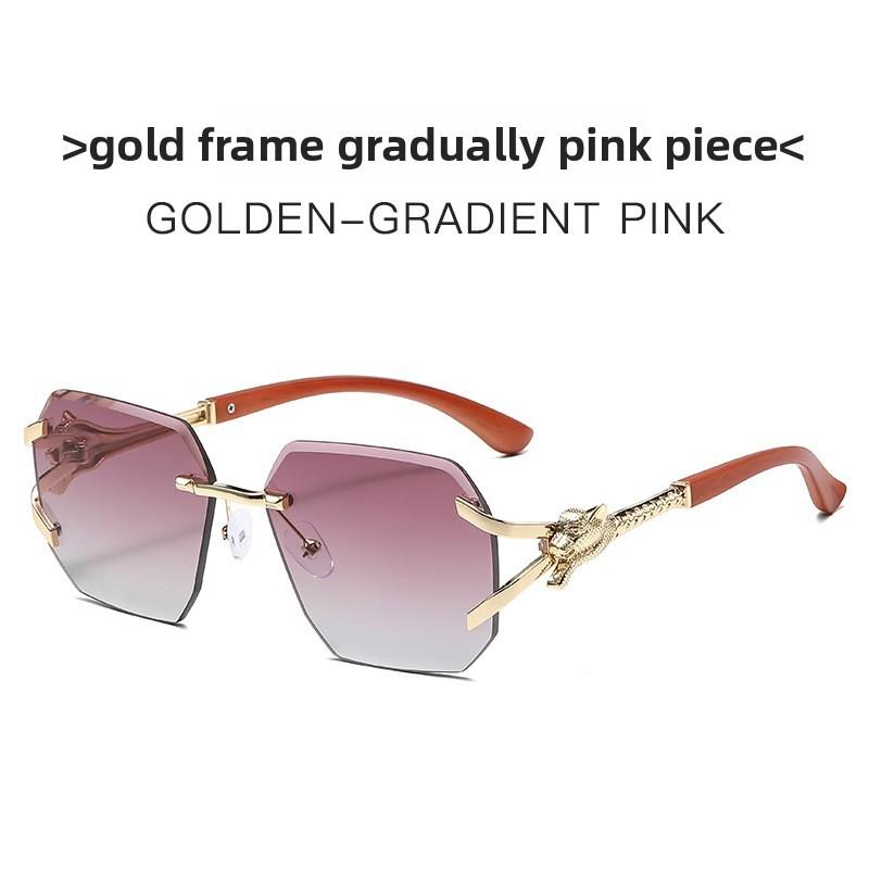 Square Frameless Sunglasses For Men And Women Uv400 Sun Protection