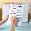 A4 Transparent Plastic Clipboard and Document Storage Organizer