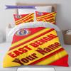 Name Custom East Bengal FC Pattern Bedding Set Quilt Cover Pillowcase Home Decor Gift (1 * duvet cover + 2 * pillowcase, without core)