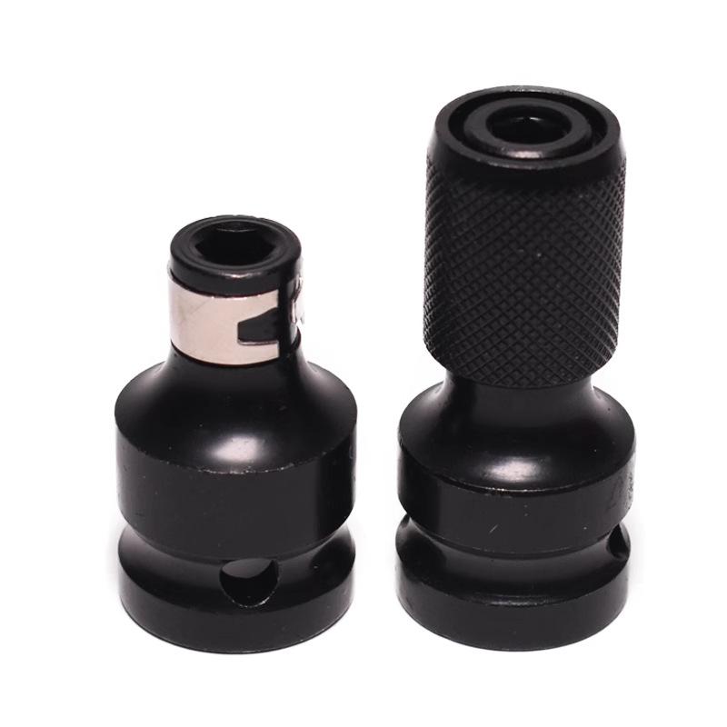 Nigao Electric Wrench Adapter: 1/2 to 1/4 Hex Socket Bit, Telescopic Spring Sleeve