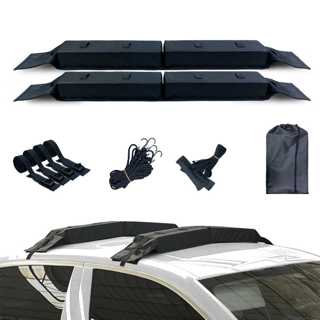 Car Roof Soft Rack 600D Oxford Cloth Non-slip Bottom Fast Detach for Surfboard Kayak Ski Board Luggage