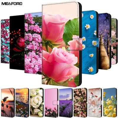 Leather Flip Cover for Samsung Galaxy A55 A35 A25 A15 A05 A05S 5G Case M35 M55 M15 Wallet Stand Magnetic Case Card Slots Fundas