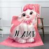 Cat Customize Your Name Blanket Warm Comfortable And Soft Blankets Are Suitable For Home Lunch Break Blanket Office Sofa Sofa Gift To Relatives And