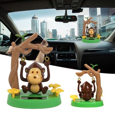 Solar Powered Dancing Toys Car Dashboard Interior Desktop Ornaments Monkey Swinging Dancer Toy