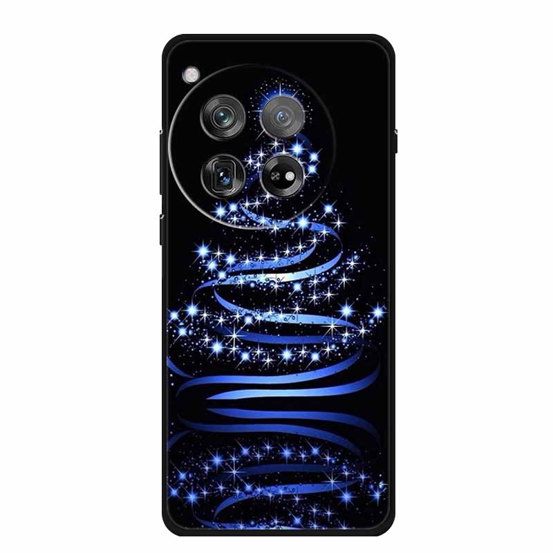 Christmas Phone Cases For Oneplus 12 12R 13 Case Black TPU Silicone For OnePlus 13 5G TPU Protective Soft Cover 1+12 1+12R 1+13