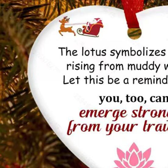 Memorial Christmas Ornaments Hug from Heaven Heart Shaped Christmas Tree Ornament Sympathy Gifts for Loss of Loved One