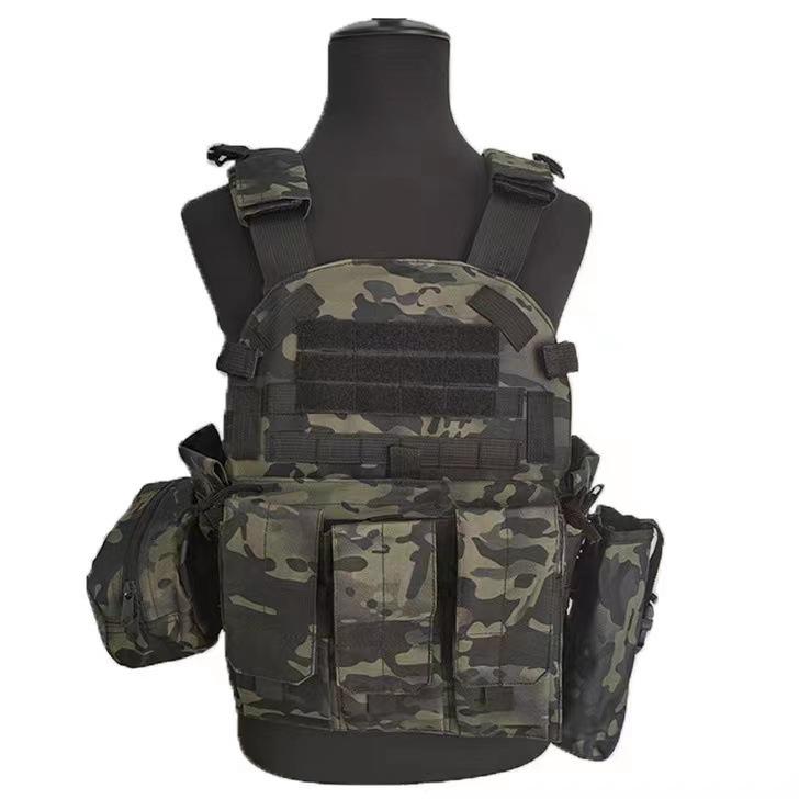Children's Tactical Camouflage Bulletproof Vest Level III Armor for Outdoor Summer Camp