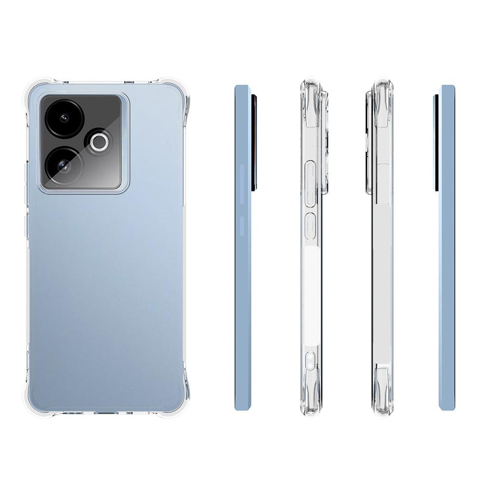 For Realme GT 7T 5G TPU Case WANLONFENG WL2 Series 2.0mm Phone Cover with 2Pcs Tempered Glass Films