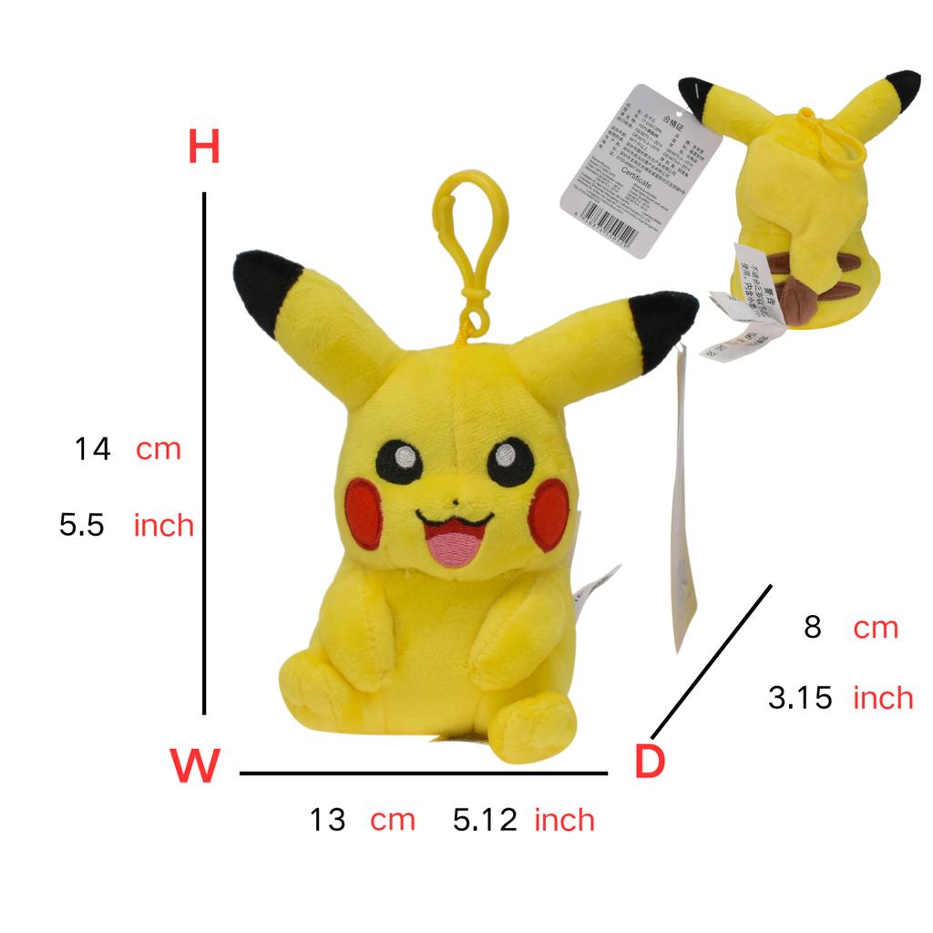 Pokemon Plush Keychain Pendant Poké Ball Gengar Charmander Psyduck Mew Jigglypuff Cartoon Kawaii sale Figure Toy Decor