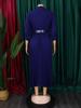 European & American Plus Size Women's Solid Color Dress - Fashionable & Stylish